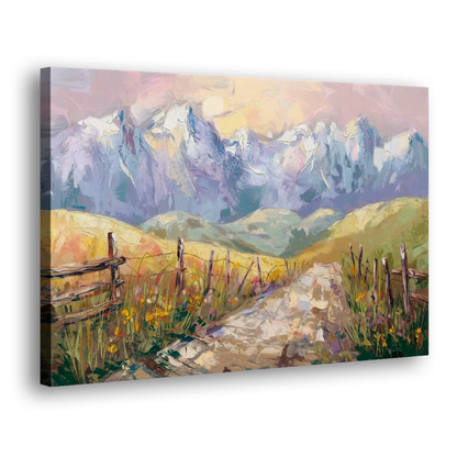 Bozeman Mountain Views - Canvas Print Art Sides