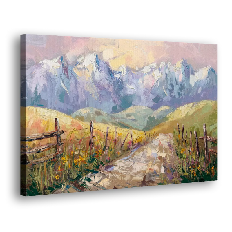 Bozeman Mountain Views - Canvas Print Art Sides