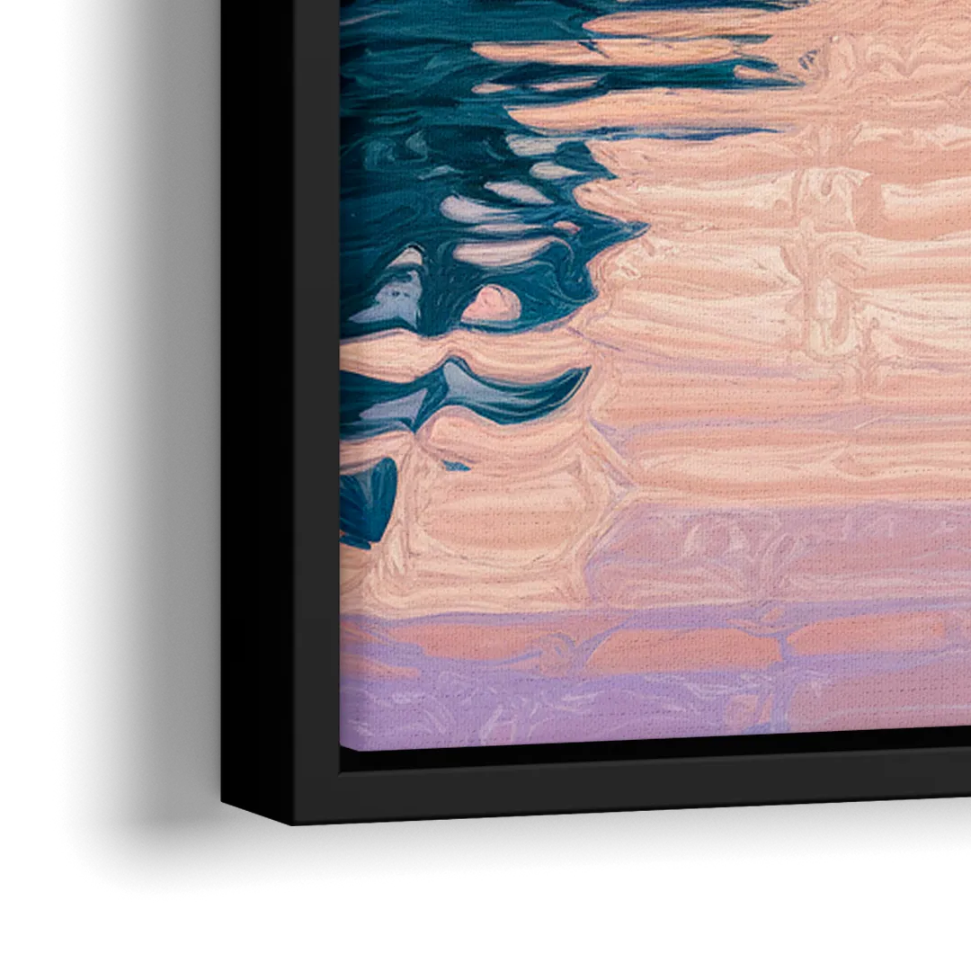 Washington Monument View - Close-Up Black Frame Canvas