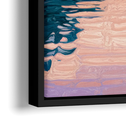 Washington Monument View - Close-Up Black Frame Canvas