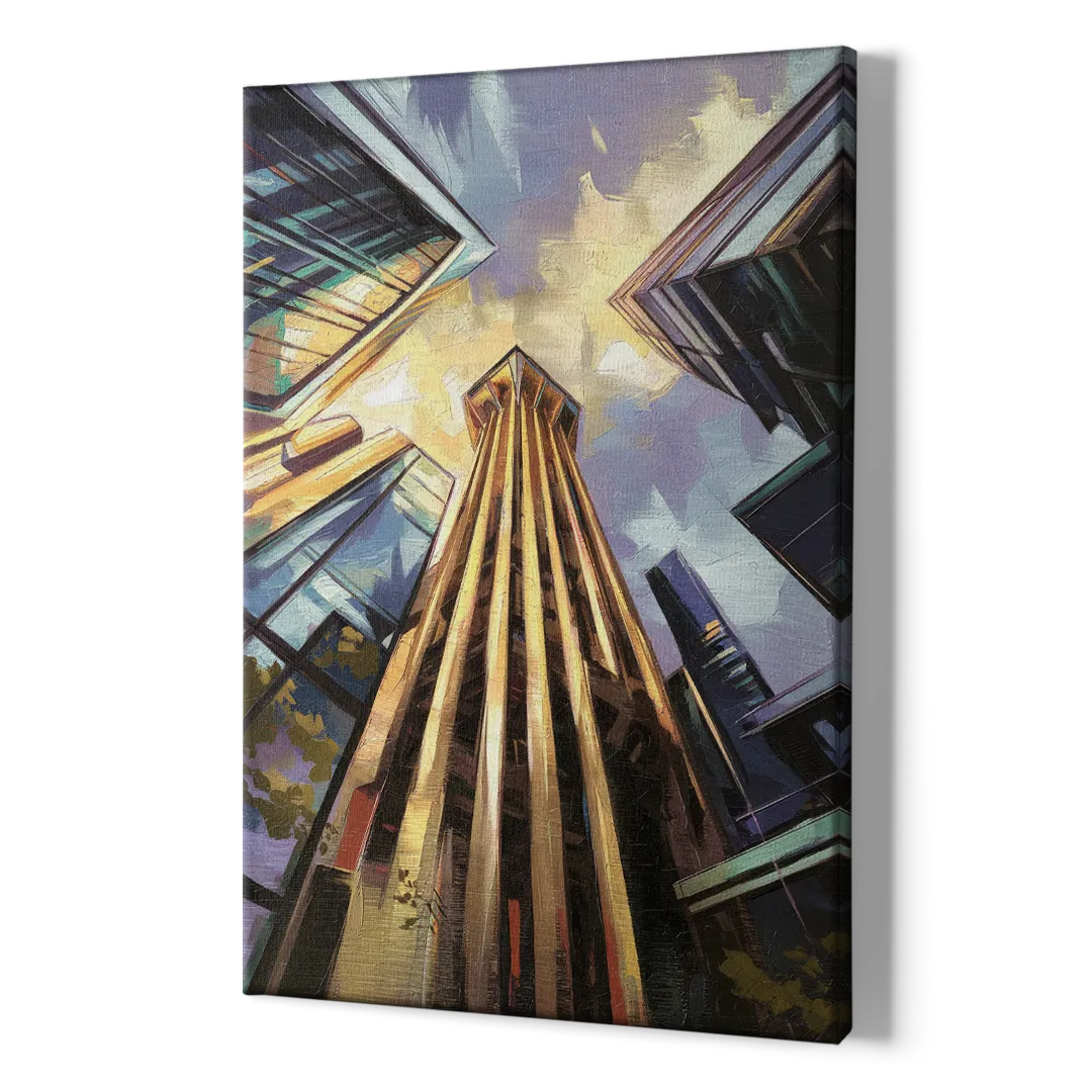 Dallas Modern Architecture - Canvas Print Art Sides