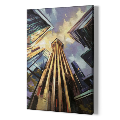 Dallas Modern Architecture - Canvas Print Art Sides