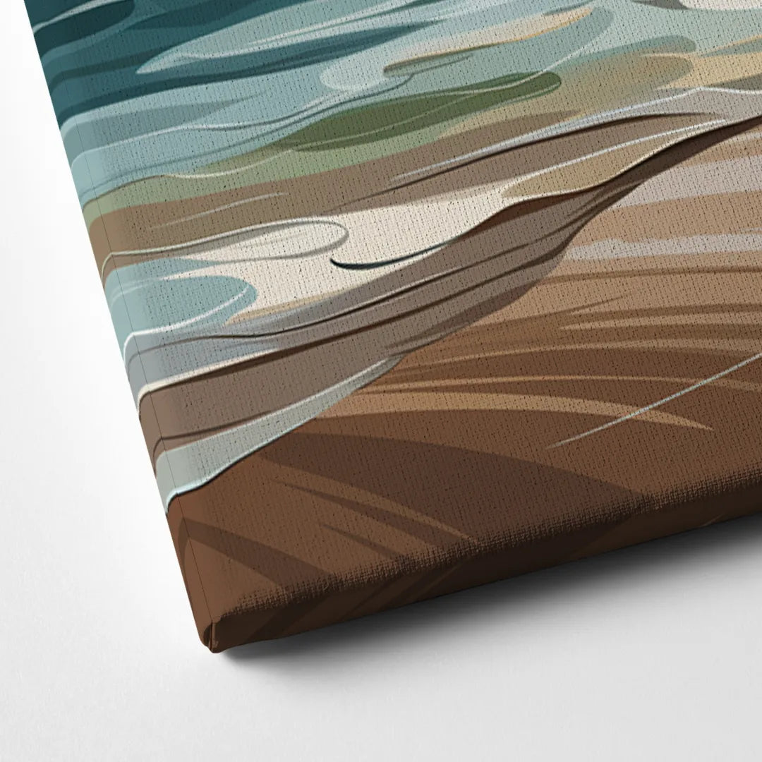 Mobile Coastal Vibes Canvas Close Up