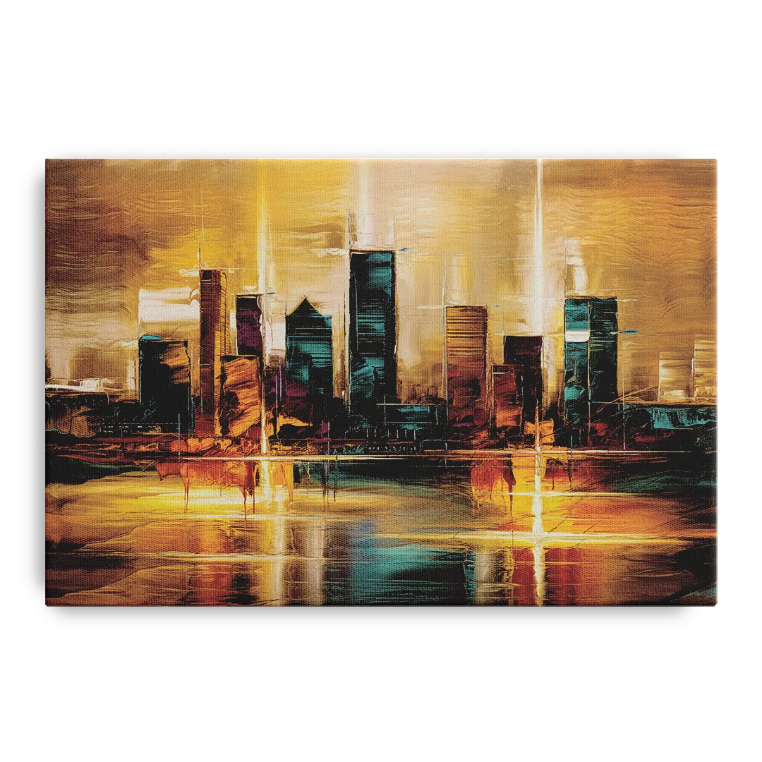 Houston Cityscape - Canvas Wall Art