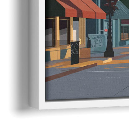 Madison State Street Vibes - Close-Up White Frame Canvas