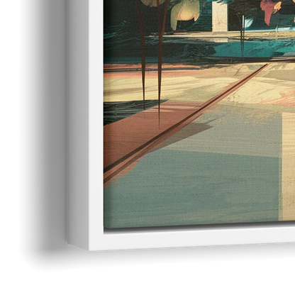 Dallas Arts District - Close-Up White Frame Canvas