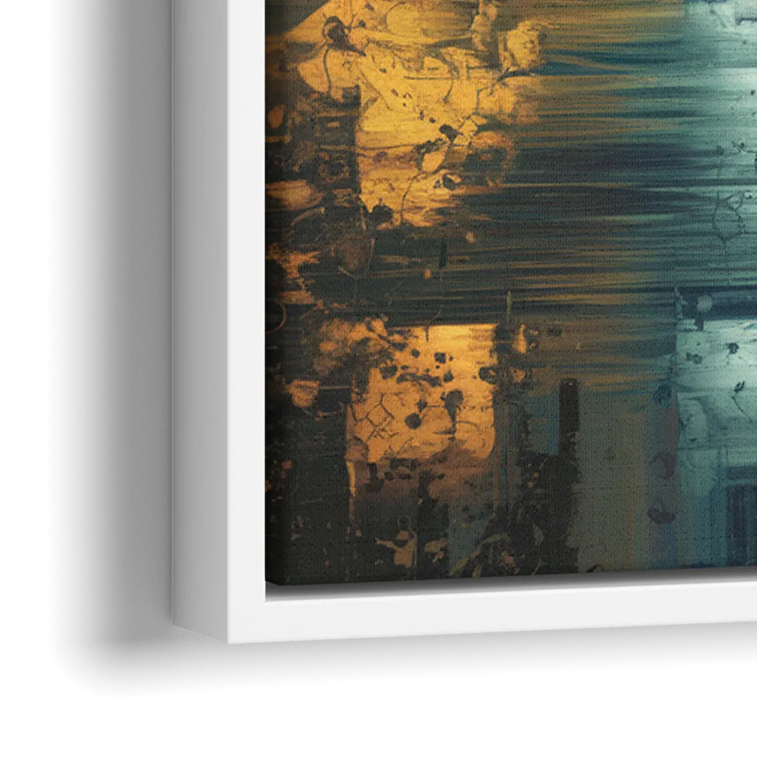 Dallas Design District - Close-Up White Frame Canvas