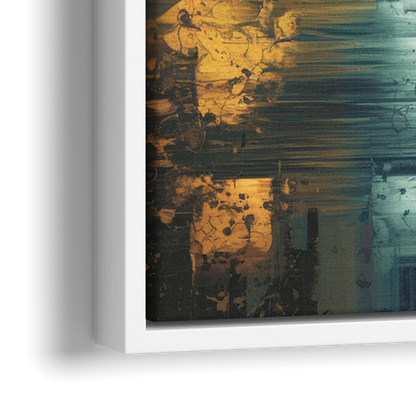 Dallas Design District - Close-Up White Frame Canvas