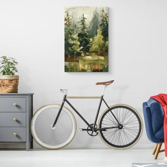 Spokane Evergreen Forests - Canvas Wall Art Living Room