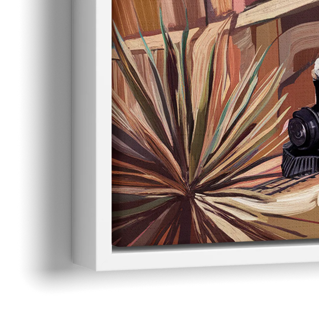 Bisbee Copper Mining Heritage - Close-Up White Frame Canvas