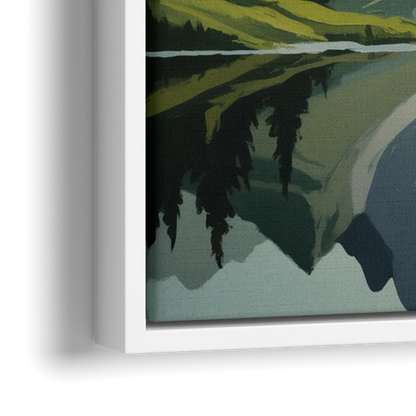 Alpine Adventure - Close-Up White Frame Canvas