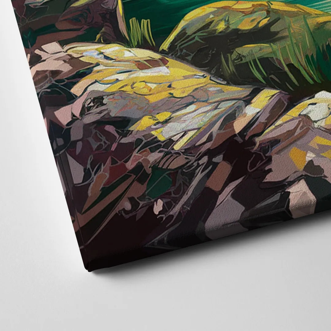 Spokane Waterfalls Scene Canvas Close Up