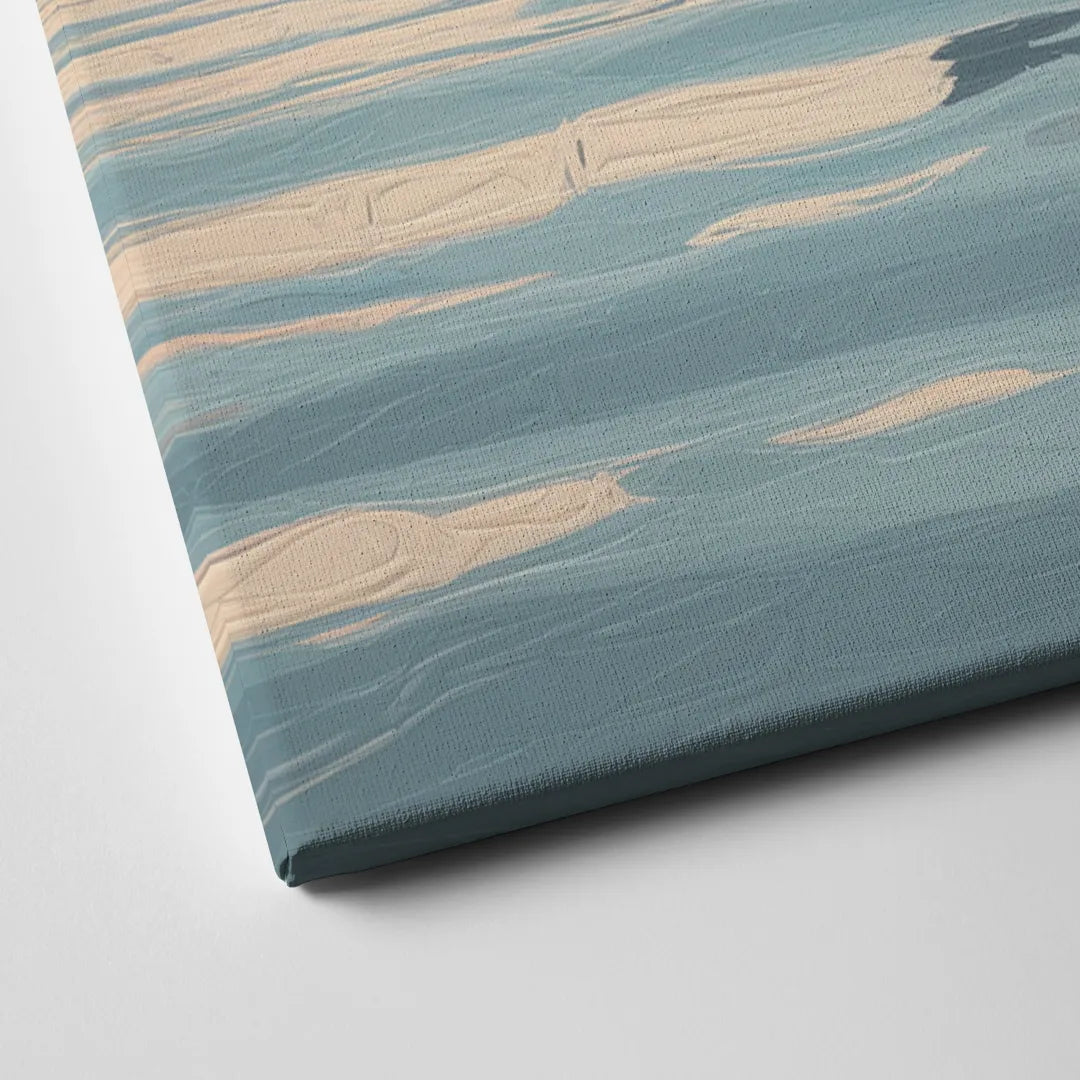 Detroit Riverwalk Serenity Canvas Close Up