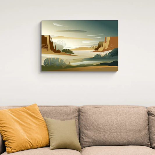 Scottsdale Sonoran Serenity - Canvas Wall Art Living Room