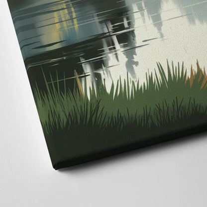 Ontario Lake Reflections Canvas Close Up