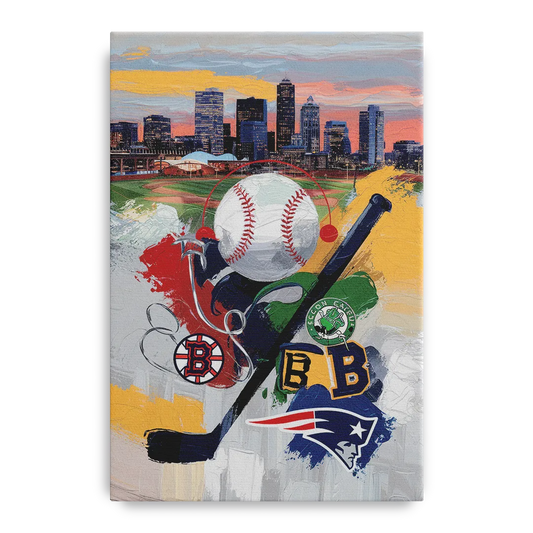 Boston Sports Teams Tribute - Canvas Wall Art