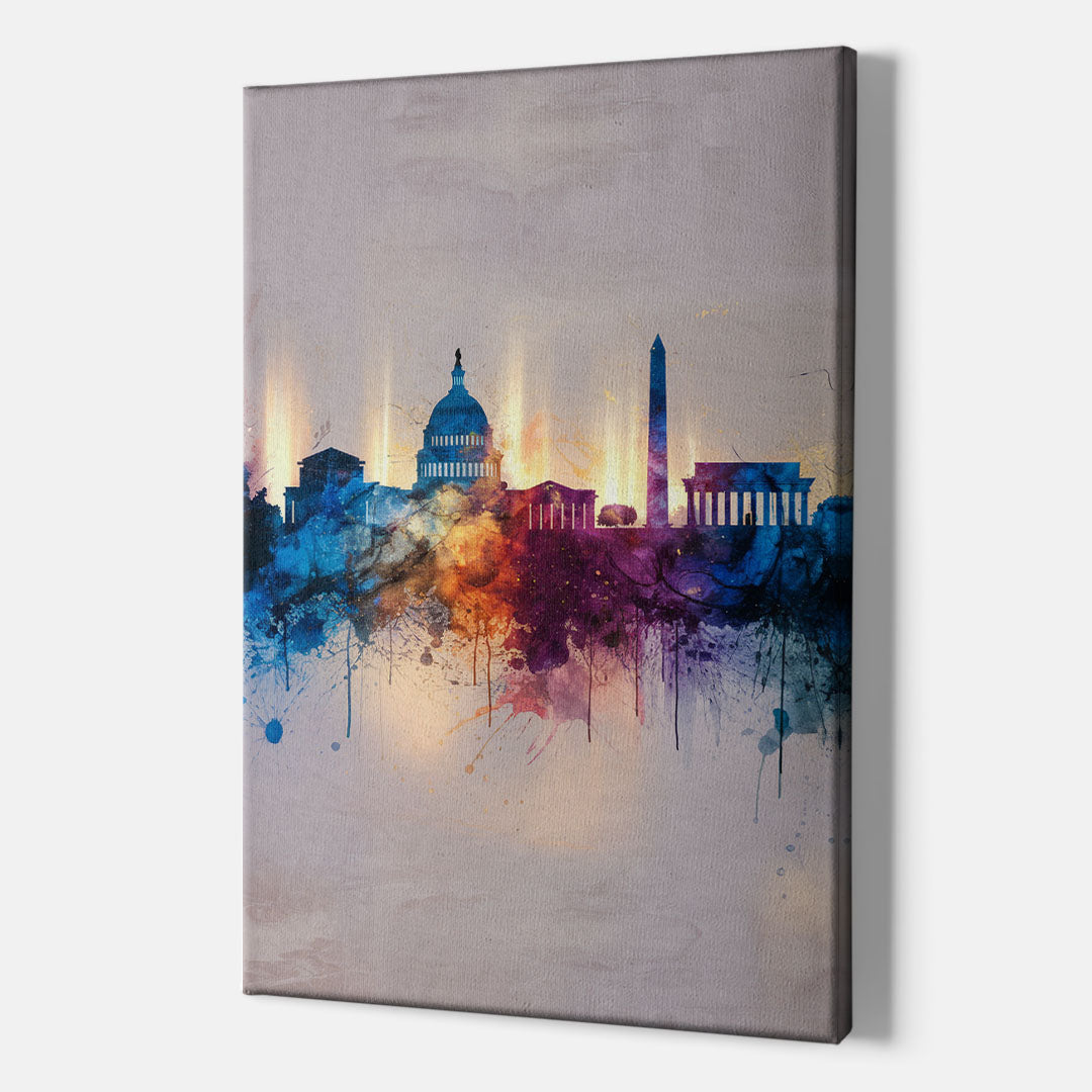 Washington Cityscapes - Canvas Wall Art Indoor