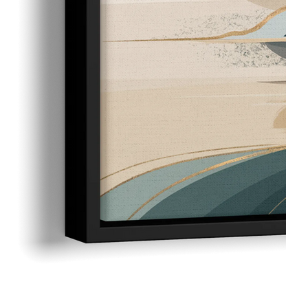Joseph Scenic Horizon - Close-Up Black Frame Canvas
