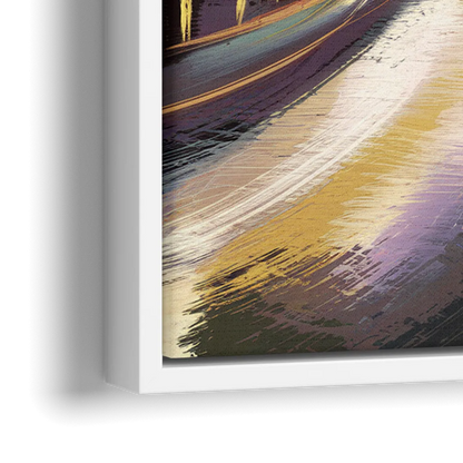 Mobile Downtown Aesthetic - Close-Up White Frame Canvas