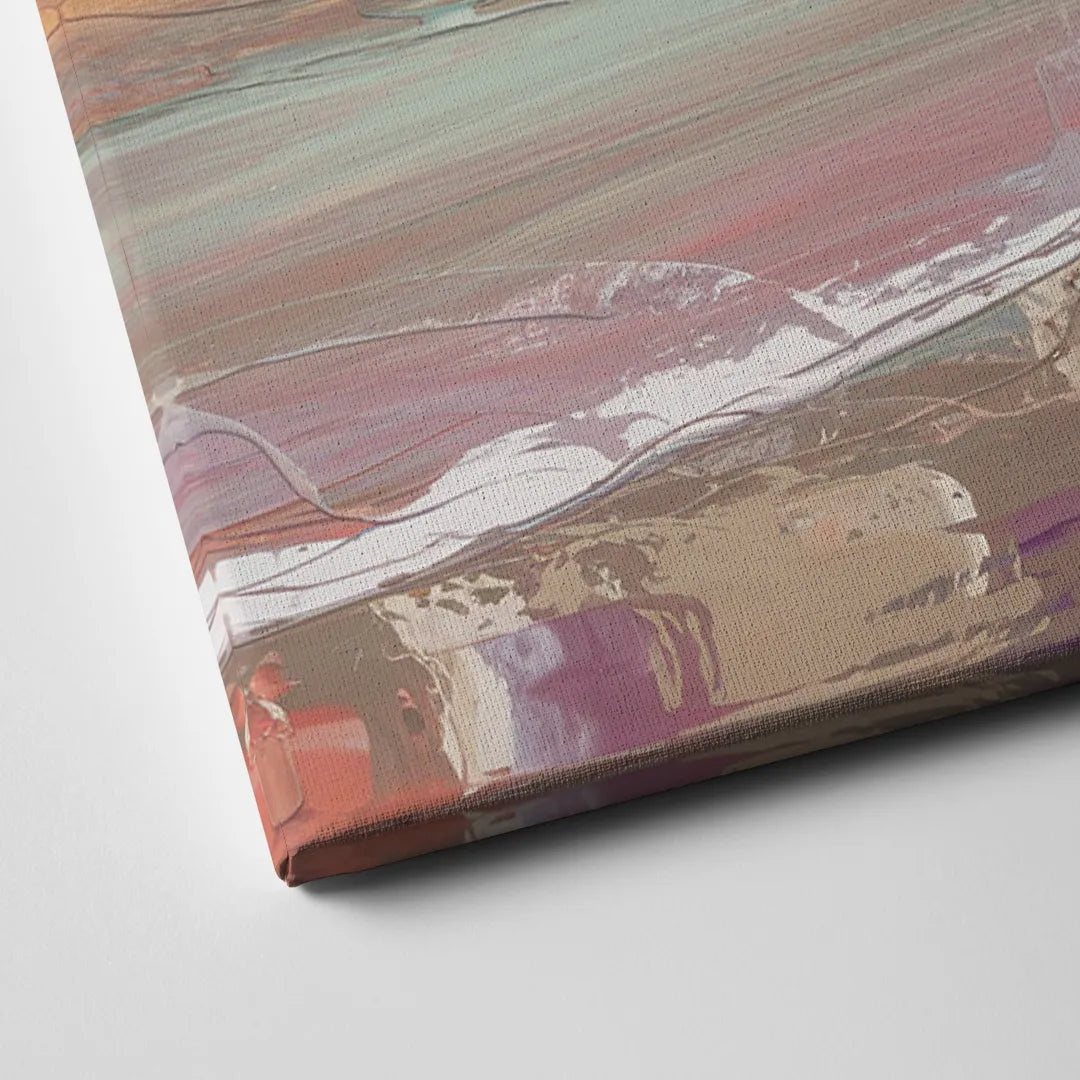 Huntington Beach Surfing Scene Canvas Close Up