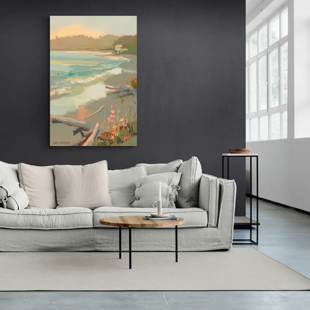 Bar Harbor Coastal Serenity - Canvas Wall Art Living Room