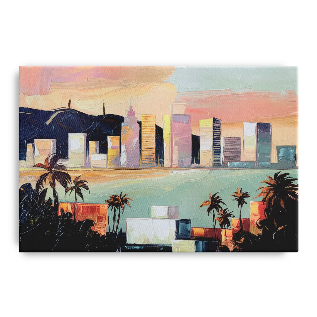San Jose Downtown Skyline - Canvas Wall Art