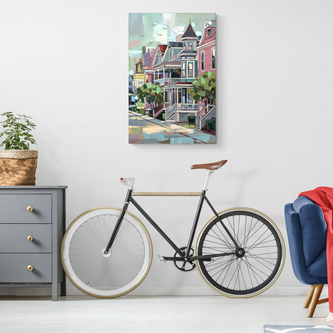 Cape May Historic District - Canvas Wall Art Living Room