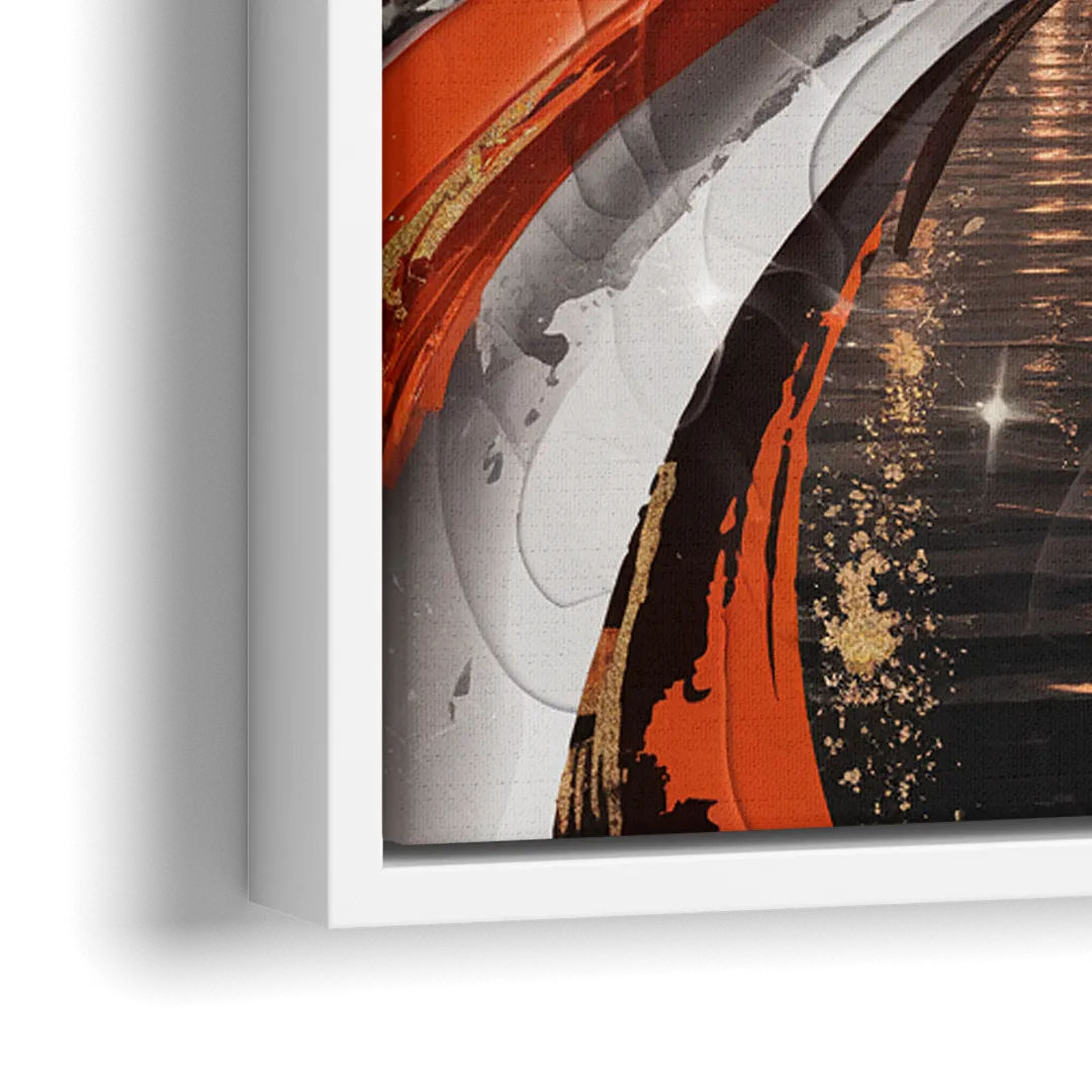 Cincinnati Bengals Championship Parade - Close-Up White Frame Canvas