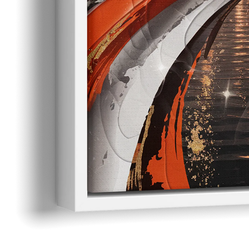 Cincinnati Bengals Championship Parade - Close-Up White Frame Canvas