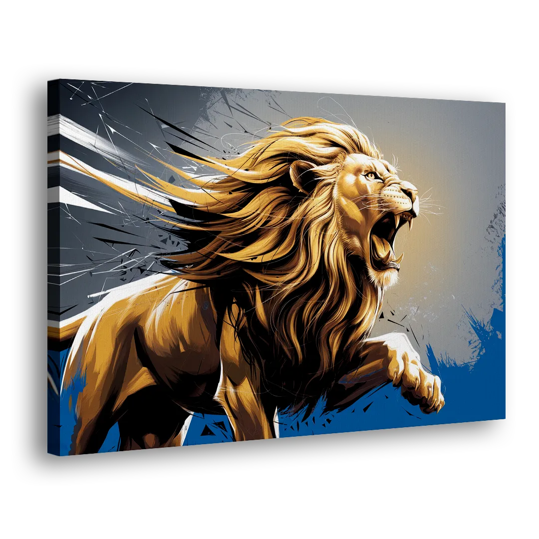 Detroit Lions Pride - Canvas Print Art Sides