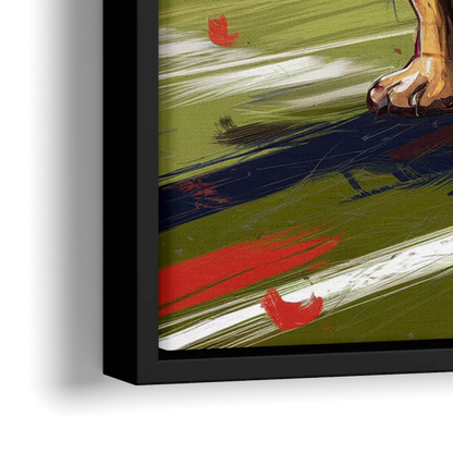 Fresno State Bulldogs Championship Glory - Close-Up Black Frame Canvas