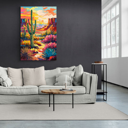 Chandler Vibrant Southwest - Canvas Wall Art Living Room
