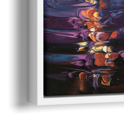San Francisco City and Bay - Close-Up White Frame Canvas
