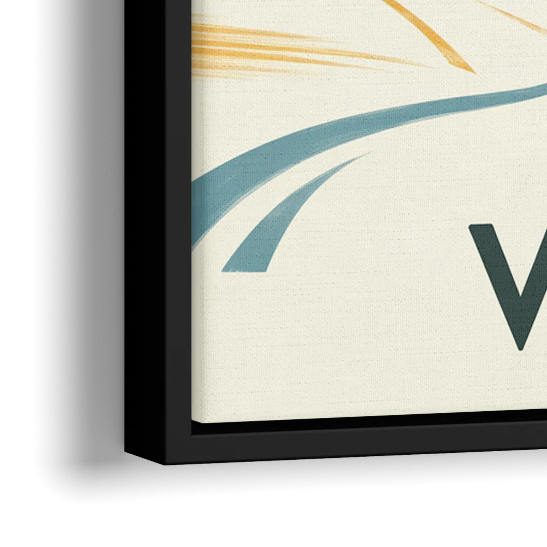 Vail Colorado Charm - Close-Up Black Frame Canvas