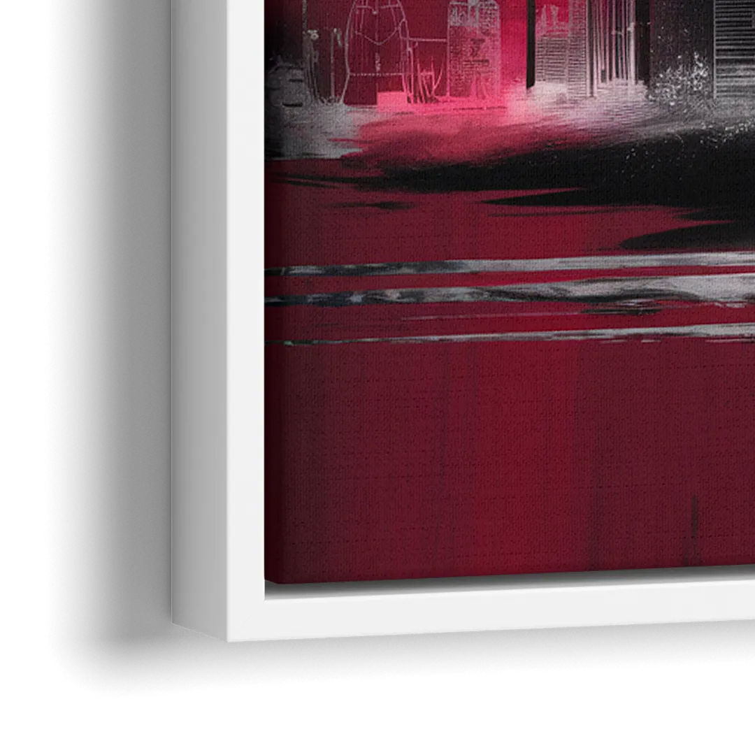 Atlanta Falcons Fans Tribute - Close-Up White Frame Canvas