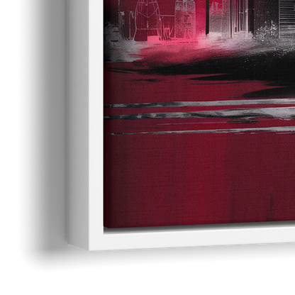 Atlanta Falcons Fans Tribute - Close-Up White Frame Canvas