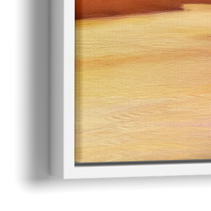 Wichita Skyline Sunset - Close-Up White Frame Canvas