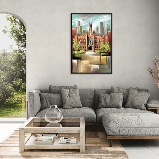 Knoxville College Spirit - Living Room Black Frame Canvas