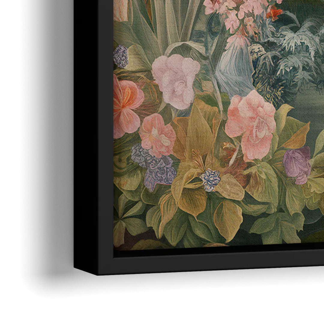 Fayetteville Botanical Gardens - Close-Up Black Frame Canvas