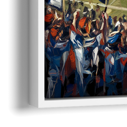 Kansas City Sporting KC Tribute - Close-Up White Frame Canvas