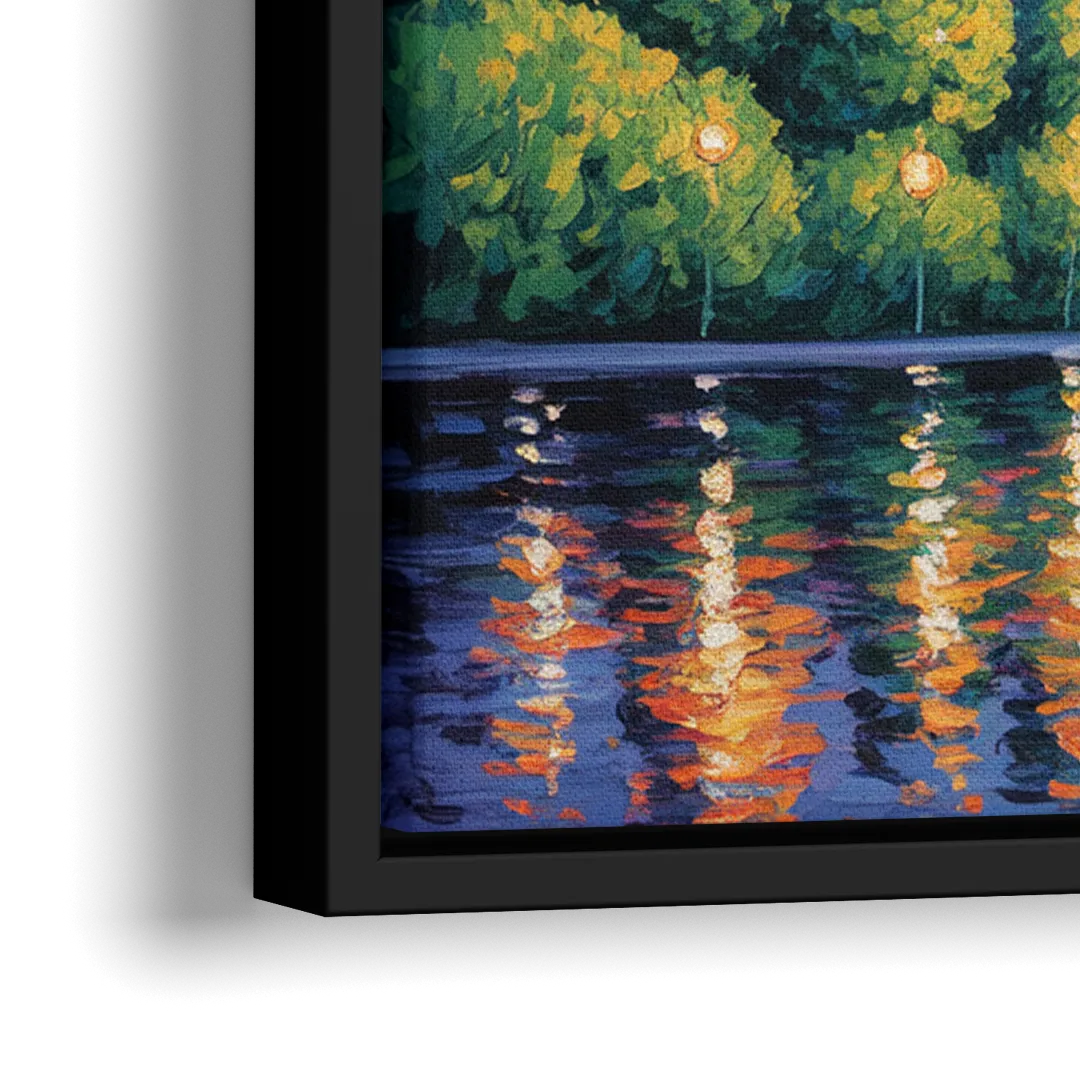 Parliament Building Quebec - Close-Up Black Frame Canvas