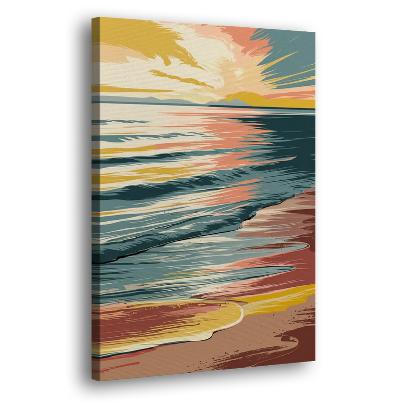 Dunedin Sunset Over Water - Canvas Print Art Sides