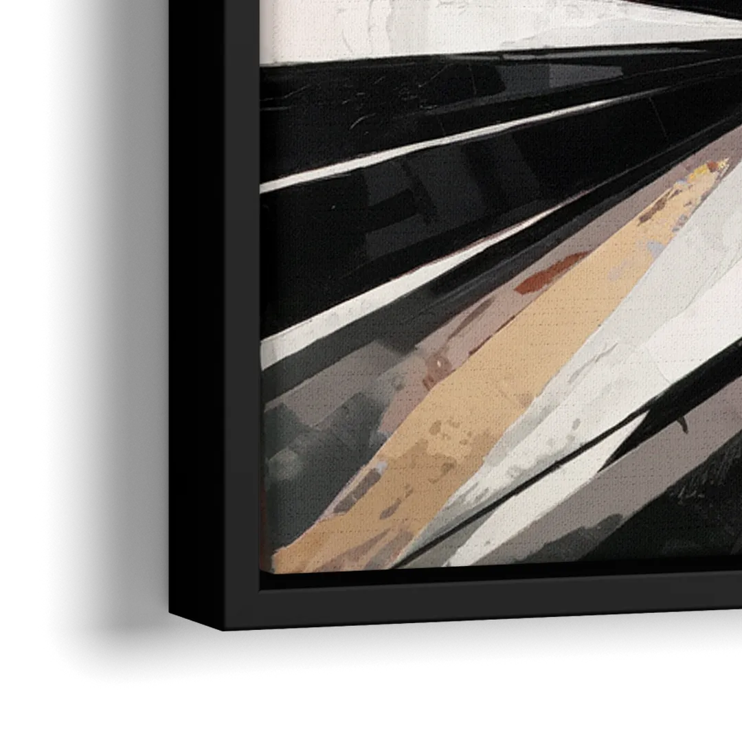 Burlington Modern Architecture - Close-Up Black Frame Canvas