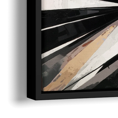 Burlington Modern Architecture - Close-Up Black Frame Canvas