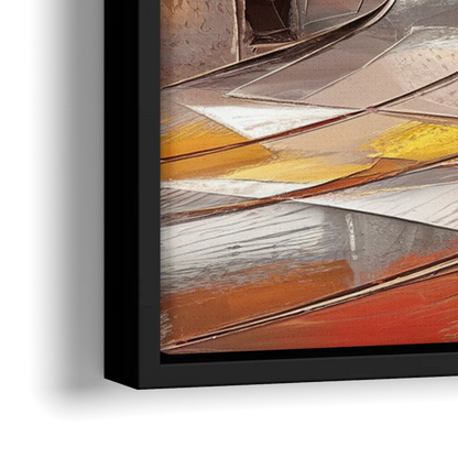Little Rock River Market View - Close-Up Black Frame Canvas