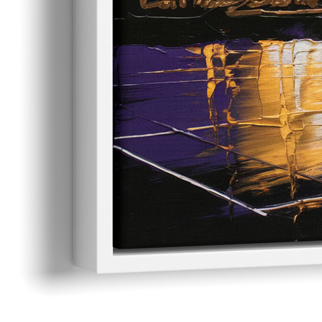 Los Angeles Lakers Legacy - Close-Up White Frame Canvas