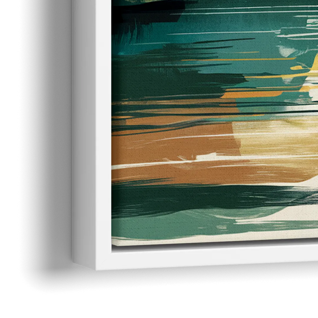 Austin Barton Springs Serenity - Close-Up White Frame Canvas