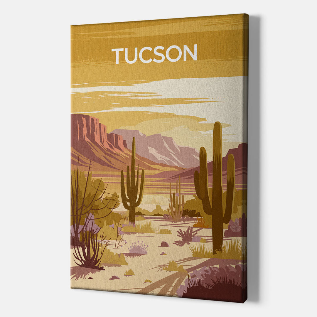Tucson Mountain Views - Canvas Wall Art Indoor