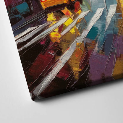 New York City Framed Street Photography Evening Canvas Close Up