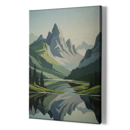 Alpine Adventure - Canvas Print Art Sides